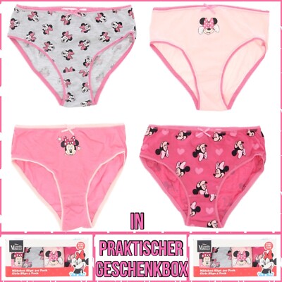 Unterwäsche Mädchen Minnie Mouse Slips Schlüpfer Unterhose 98/104 110/116