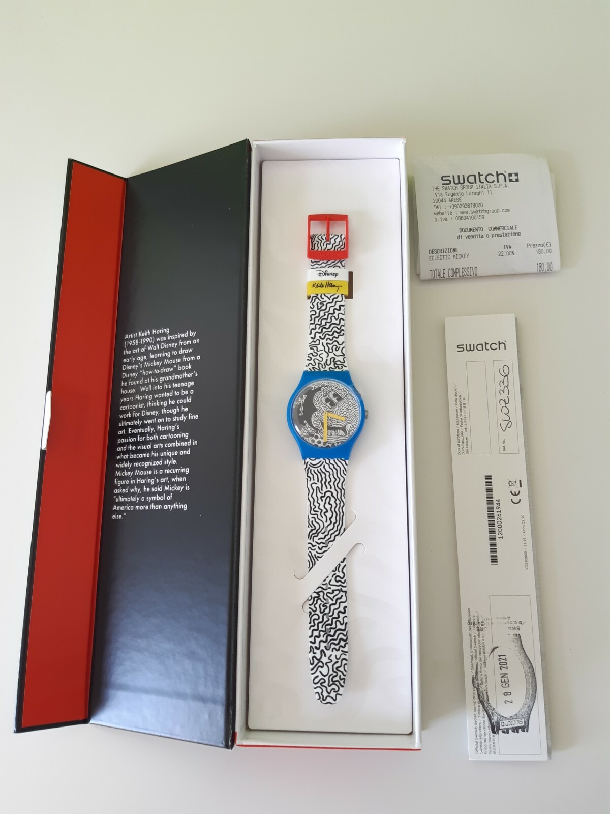 Ausgewählte Produkte Swatch Mickey topolino Keith haring SUOZ336 Eclectic  new nuovo Es gibt zwei große Vorteile -cmdsa.com