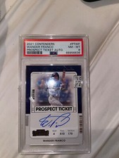 2021 contenders wander franco prospect ticket auto #PTWF
