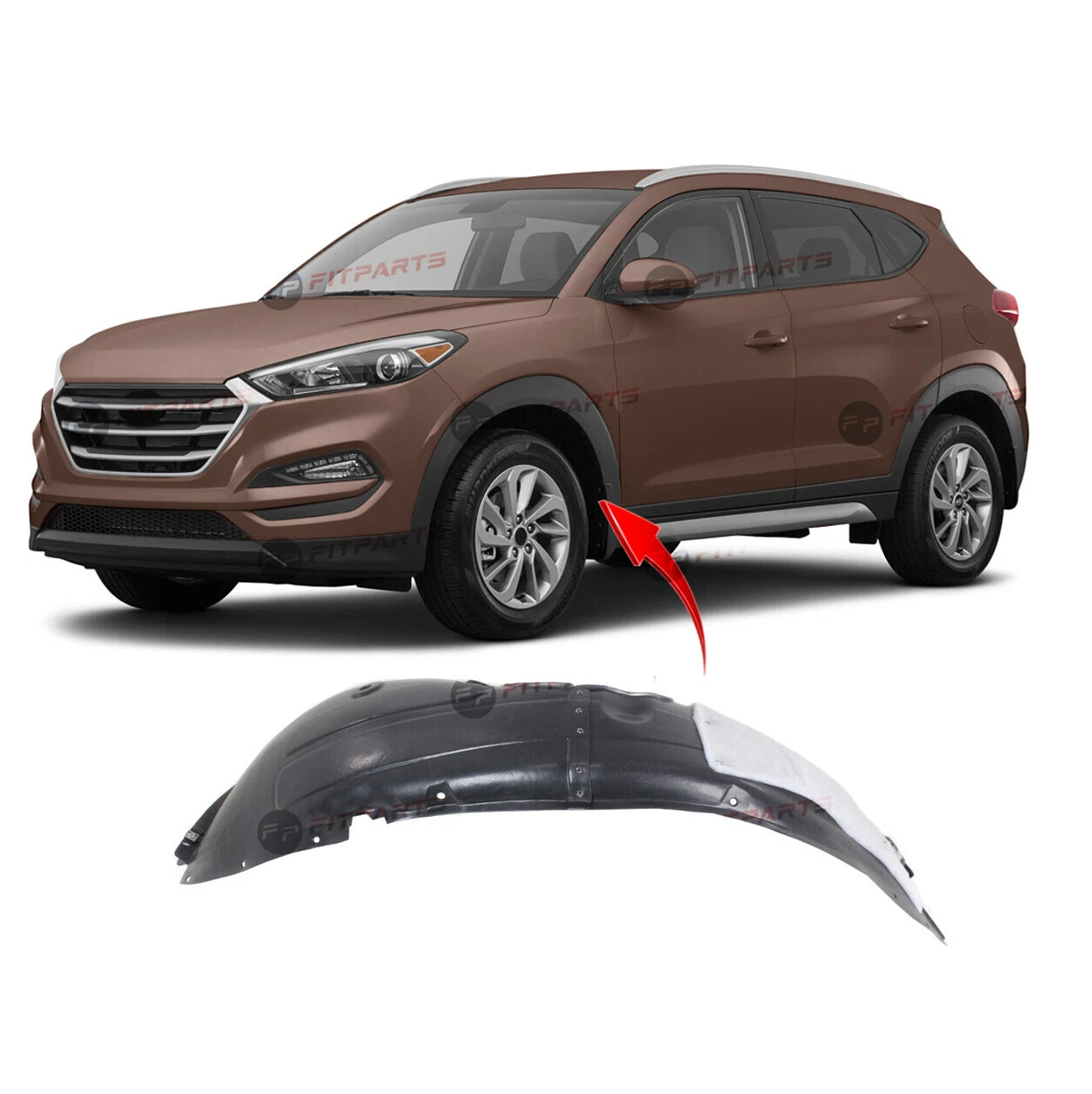 Front Left Driver Side Fender Liner For 2016-2018 Hyundai Tucson  