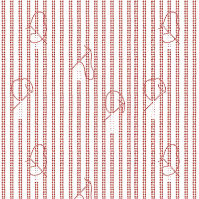 Sew Journal Stitches Red # C13885R-RED
