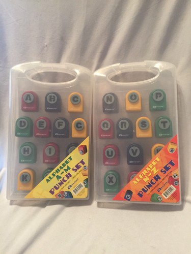 Armada Alphabet Paper Punches A-Z In Two Carrying Cases - Picture 2 of 3