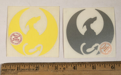 Lot Of 2 Dragon Outline Window Decal Sticker 3  Animal