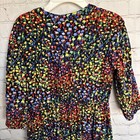 Gap Kids Girl Size S 6-7 Boho Shirt Dress Black Floral Long Sleeves — photo 6