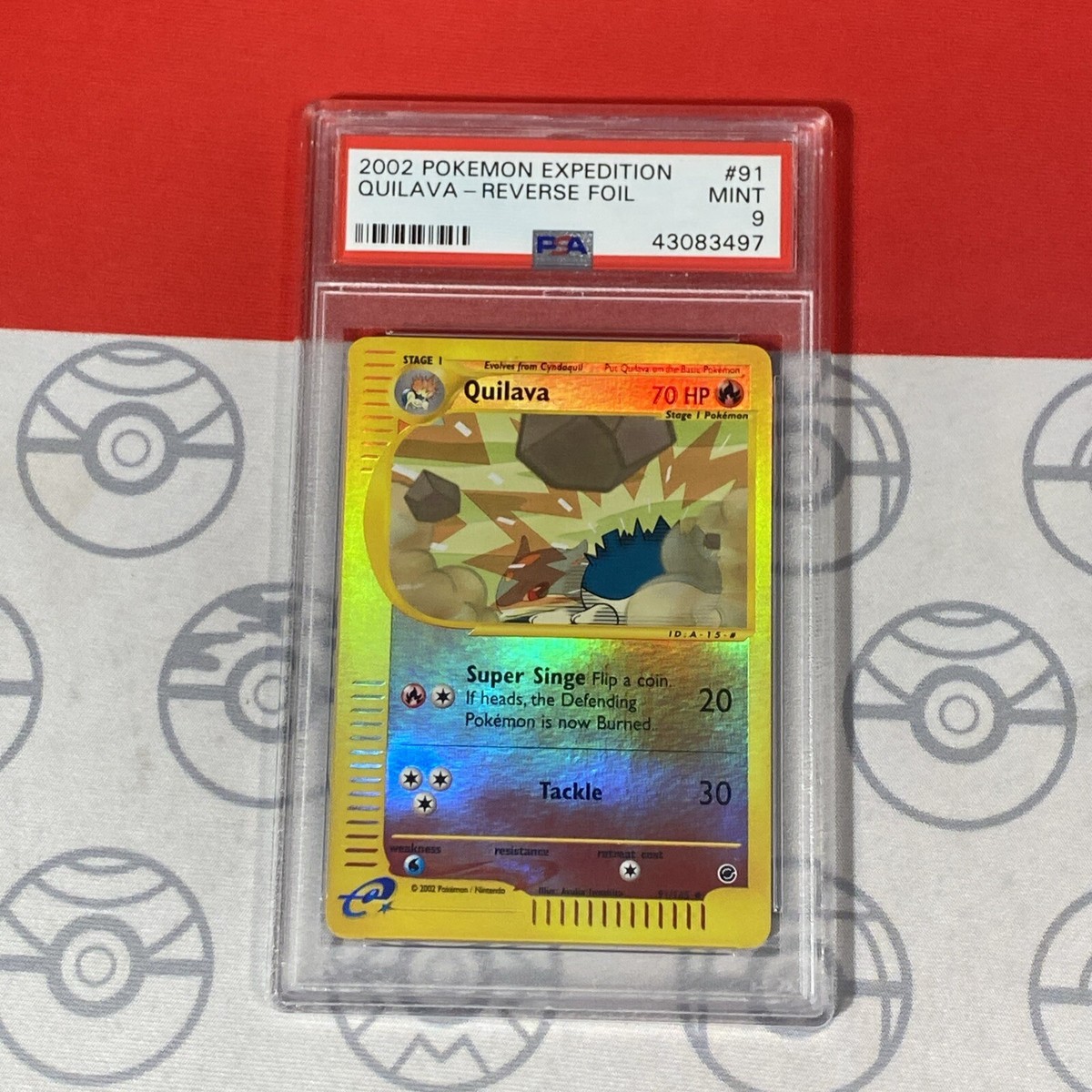 PSA 9 Quilava 91/165 Reverse Holo 2002 Pokemon Expedition 3497 | eBay