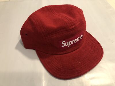 Supreme Fitted Terry Camp Cap Dark Red S/M S/S 15 | eBay