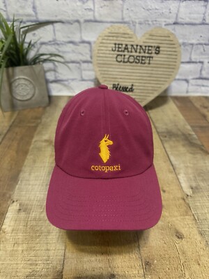Cotopaxi Dad Baseball Cap - Orange Llama Logo - Raspberry