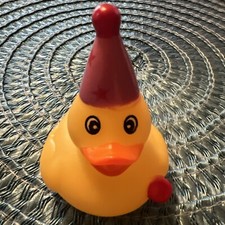 Party Rubber Duck Purple Hat Stars Birthday Toy 2" Jeep Ducking