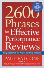 2600 Phrases for Effective Performance Reviews: Ready-to-Use Words and Ph - GOOD