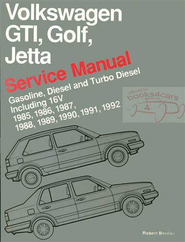 Volkswagen サービスマニュアル本　Jetta, Golf, GTI VOLKSWAGEN SHOP MANUAL GTI GOLF JETTA SERVICE REPAIR BOOK 1985