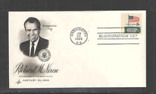 1969 PRESIDENT RICHARD M NIXON UNADDRESSED INAUGURATION DAY COVER