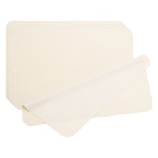 5Pcs 7.7" x 9" Glass Cleaning Cloth Microfiber Eyeglass Polishing Cloth Beige