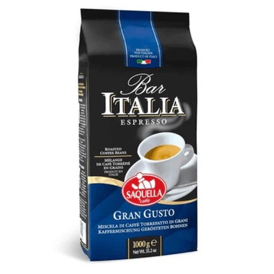 Kaffee Bar Italia Gran Gusto Espresso Coffee Beans Authentic Italian 2.2 Lb
