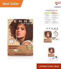 Nourishing Natural Brown Hair Dye for All - Ammonia-Free with Full Grey Coverage