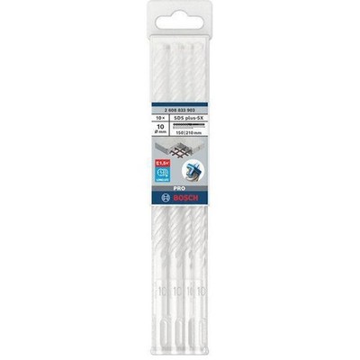 Hammer Drill PRO SDS Plus-5X D.10.0mm Working-L.150mm L.210mm SDS Plus 10pcs