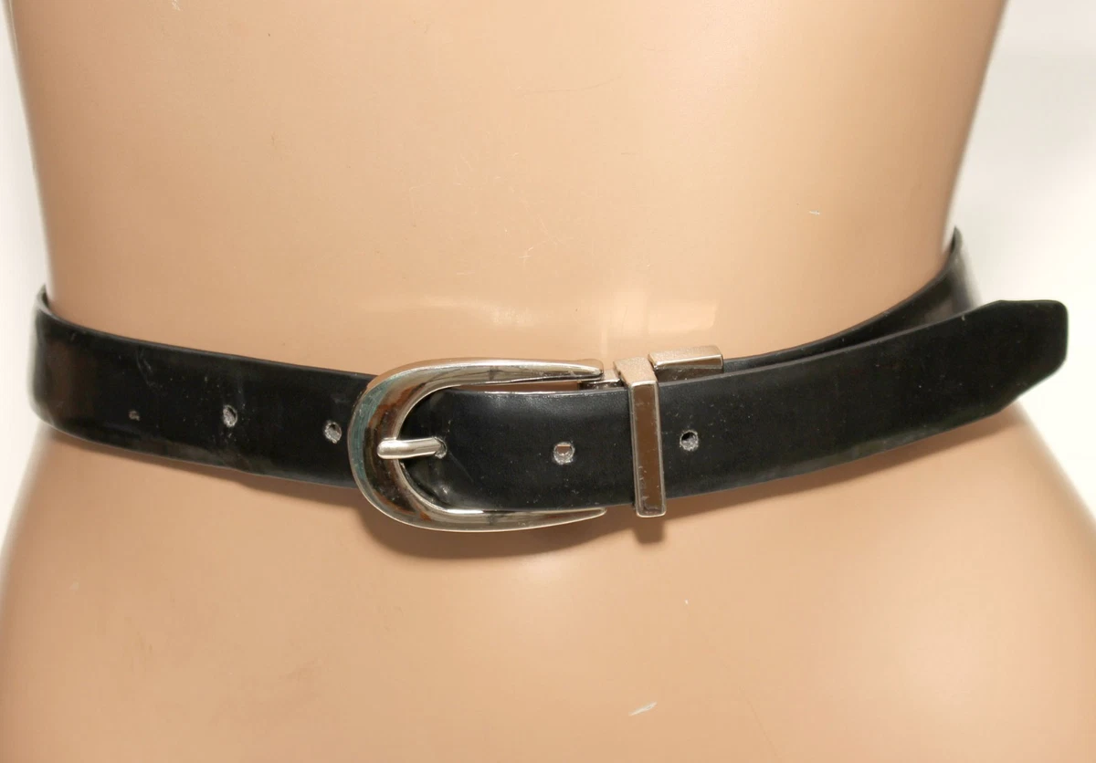 Nine West belts lot of 2 women\'s medium embossed tan snake black croc vegan Faux Snake Belt - Etsy main image 4