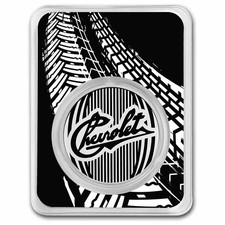 Chevrolet Original Logo (1911-1914) 1 oz Colorized Silver (TEP) 86.38 per troy oz
