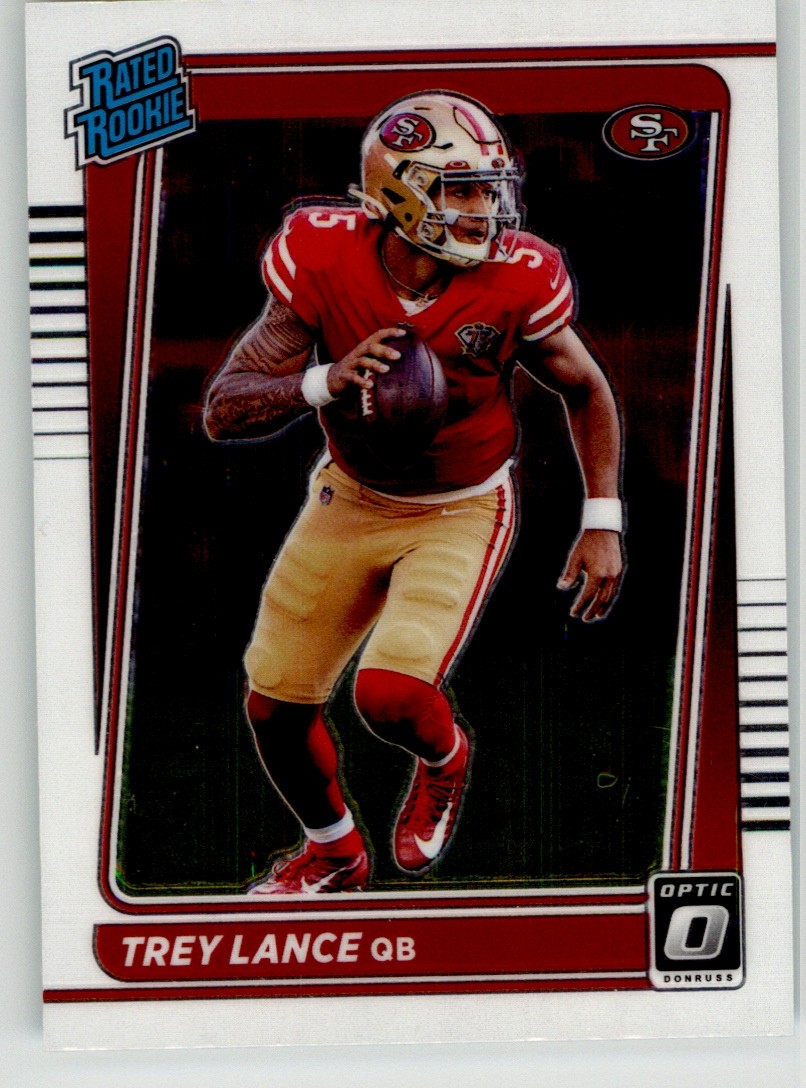 Trey Lance 2021 Donruss Optic 203 NDSU 49ers Chargers Rookie