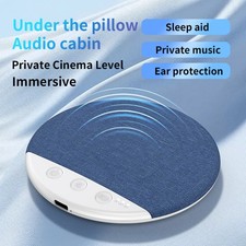 Ultra Thin Under Pillow White Noise Speaker Private Sleep Audio Timer Bedroom US