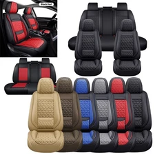 Auto Car Seat Covers Front Rear Seat Leather 5-Seats Protector for Toyota Tundra