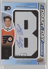 2022 Upper Deck SP Game Used Draft Day Marks 12/35 Bobby Brink #DDM-BB Auto 1lh7