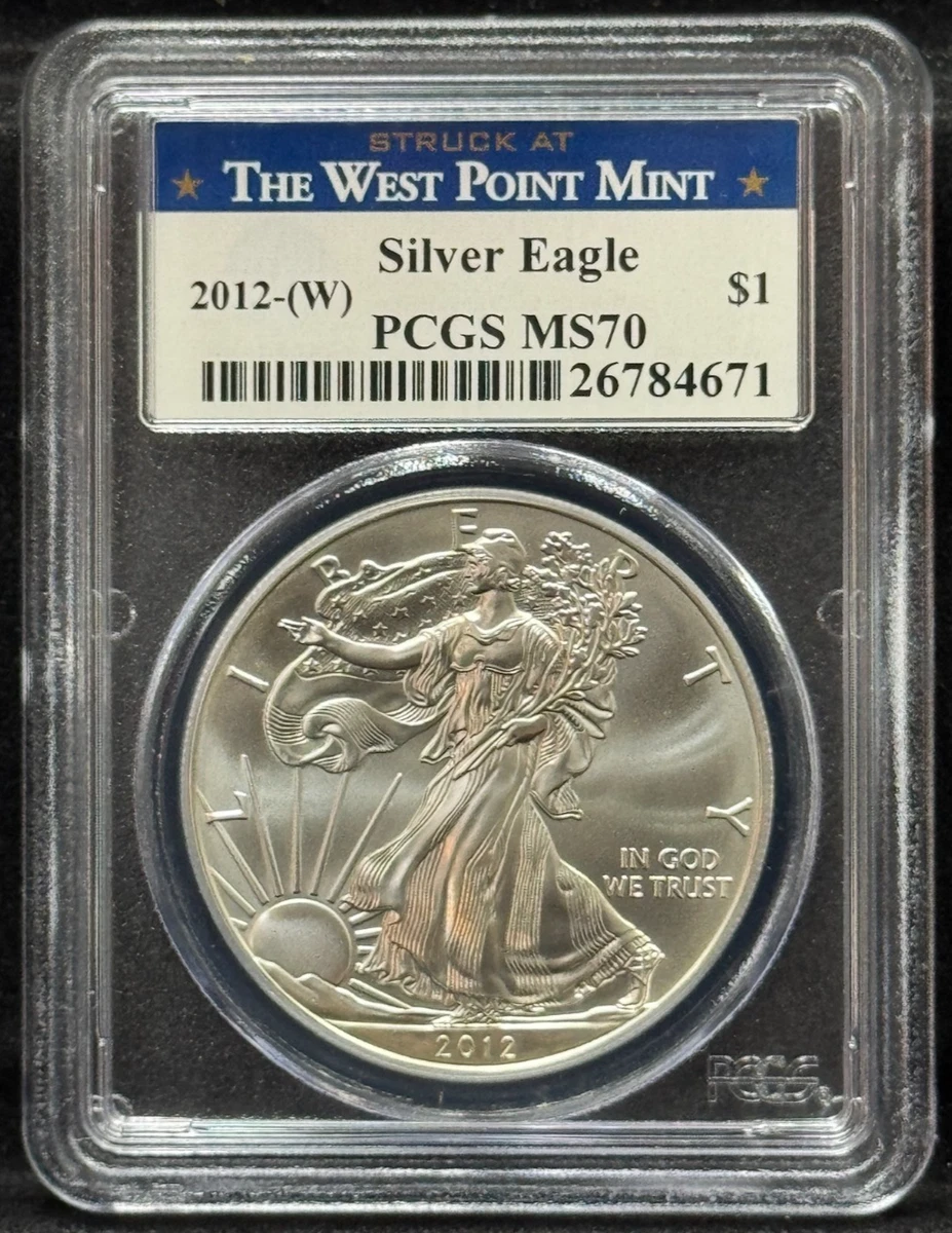 American Eagle MS 70 Graded 2012 Silver Bullion Coins for sale | eBay