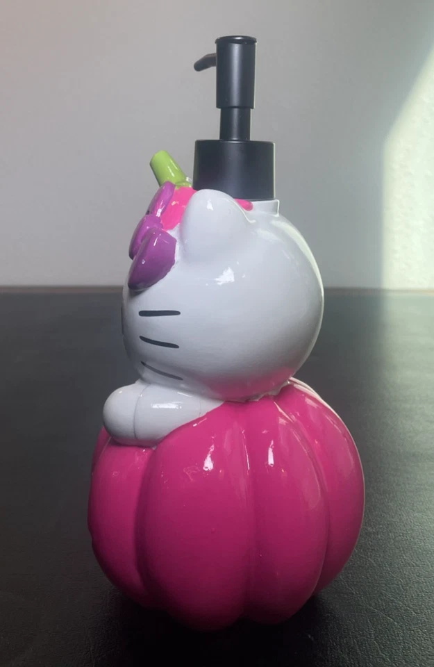 New Hello Kitty Pink Pumpkin Halloween Soap Lotion Dispenser Viral TikTok Decor - Image 3 of 4
