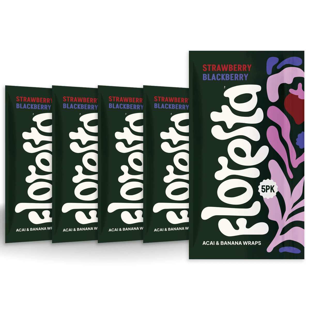 Floresta Acai Wraps - Strawberry Blackberry Banana + Acai Blend
