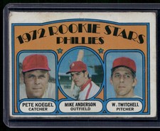 1972 Topps #14 Phillies Rookie Stars Pete Koegel Mike Anderson Wayne Twitchell
