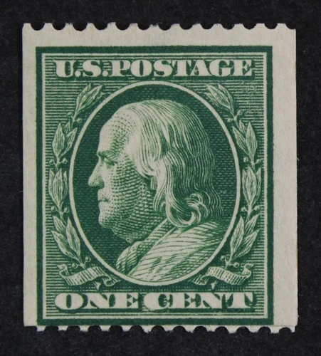 CKStamps: US Stamps Collection Scott#385 1c Franklin Mint H OG Paste-Up