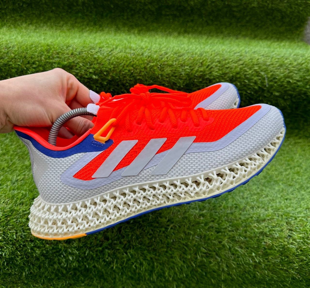 Running shoes Adidas 4DFWD 2 Solar red brand new mens Authentic shoes 11.5 US-image