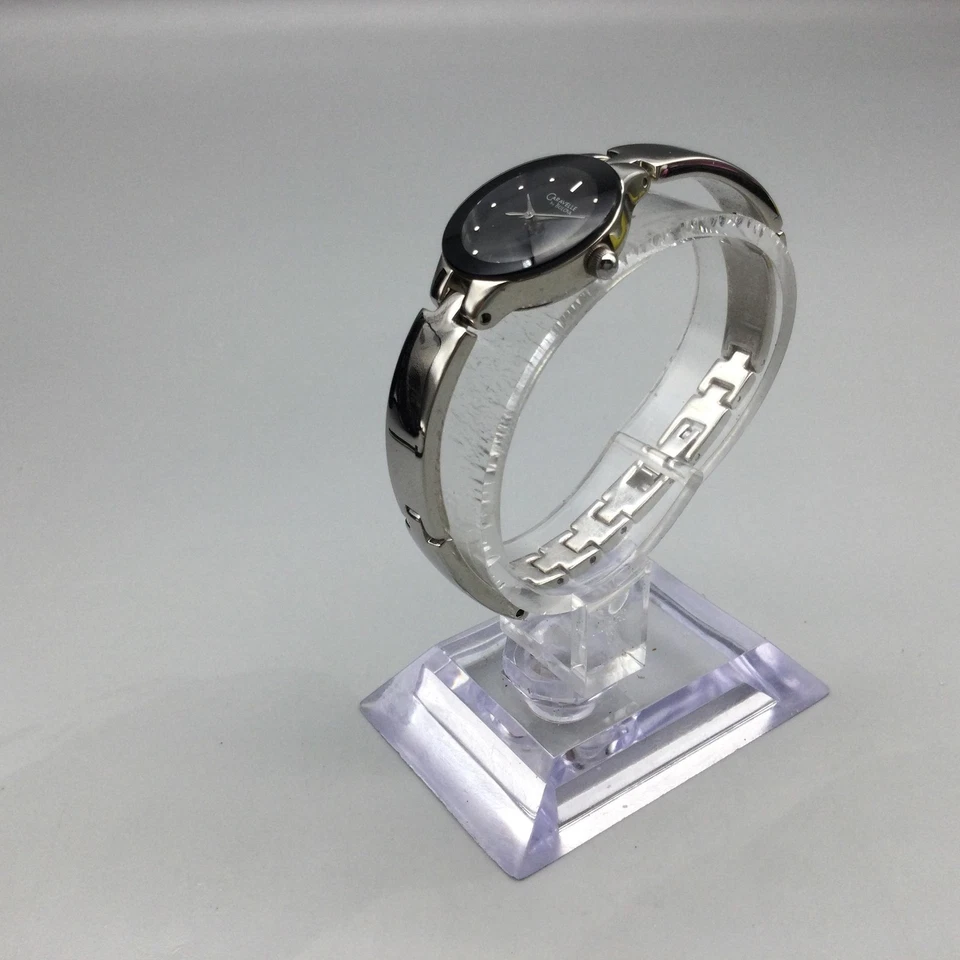 Reloj Caravelle Bulova Mujer 20mm Esfera Negra 43L70 Brazalete Batería Nueva 6" Foto 4 de 4