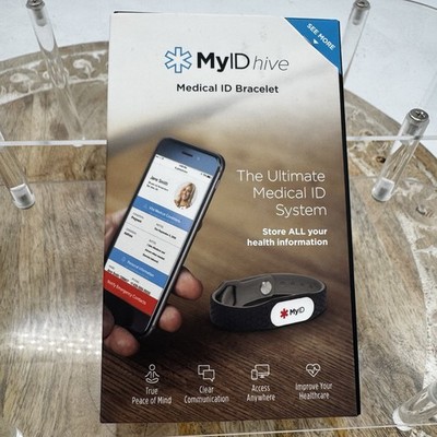 MyID Hive Medical ID Bracelet Store All Your Health Information New in Box