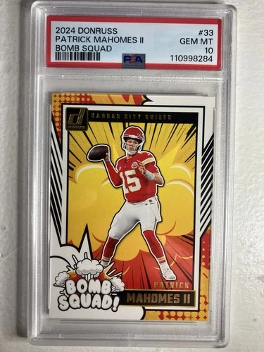2024 Panini Donruss - Bomb Squad Patrick Mahomes II #33 PSA 10