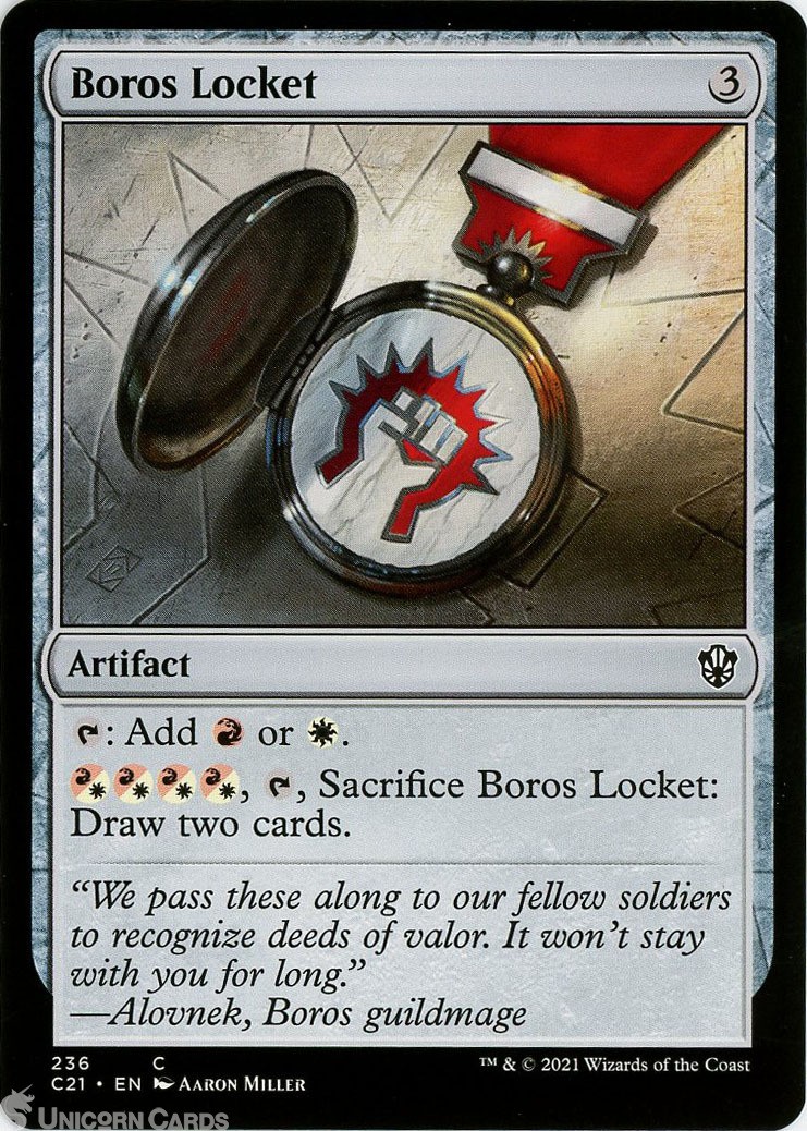 Boros Locket Common Mint MTG Card :: :: Strixhaven Commander Decks 2021 :: ::