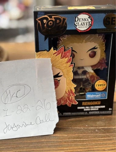Funko Pop! Pin Rengoku Demon Slayer Walmart Exclusive Special Edition Chase