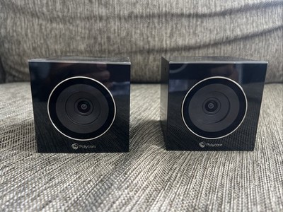 2 Polycom EagleEye Cube HDCI Video Conference Camera 1080p P015 2200-61960-001