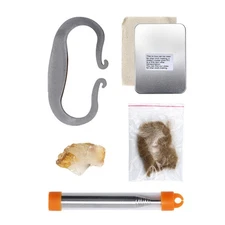 Flint Stone Fire Starter Carbon Steel 15000 Strikes Waterproof Survival Kit