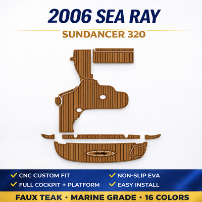 2006 Sea Ray Sundancer 320 EVA Boat Flooring Cockpit Swim Platform kit