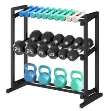 3 Tier Adjustable Dumbbell Rack, 33.6-Inch We...