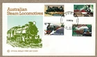 Australia 1979 Wesley WCS Steam Locomotives Trains FDC Cover Postmark Bourke