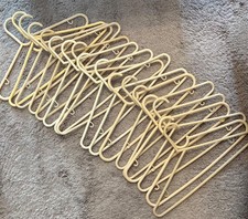 Lot of 33 Shades of Beige, Pink & Blue Tubular  Hangers Standard Size