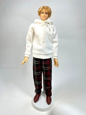 Grima Boy Doll With Plaid Pants 1/6 Jointed Doll Fashion Doll
