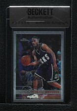 BAS 1997-98 Topps Chrome Terrell Brandon #113 Seal of Authenticity Auto 3c7