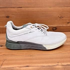 Mens 8-8.5 42 ECCO S-Three S3 Xtensa Invisible White Gray Golf Shoes Sneakers