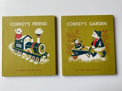 READ FOR FUN LOT 2~Corkey's Friend Garden~CECILIA JEAN HINDE~1960 HC~Sutherland~