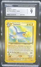 2001 Pokémon Japanese Neo Revelation Lanturn CGC 9 Vintage