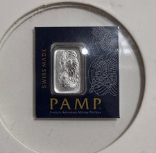 Platinum Bar PAMP Suisse Lady Fortuna 1 Gram Certified in Assay 2643.80 per troy oz
