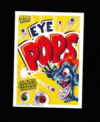 Cereal Killers 2012 Wax Eye Card # 37 Eye Pops Corn Pops Cereal NRMT+