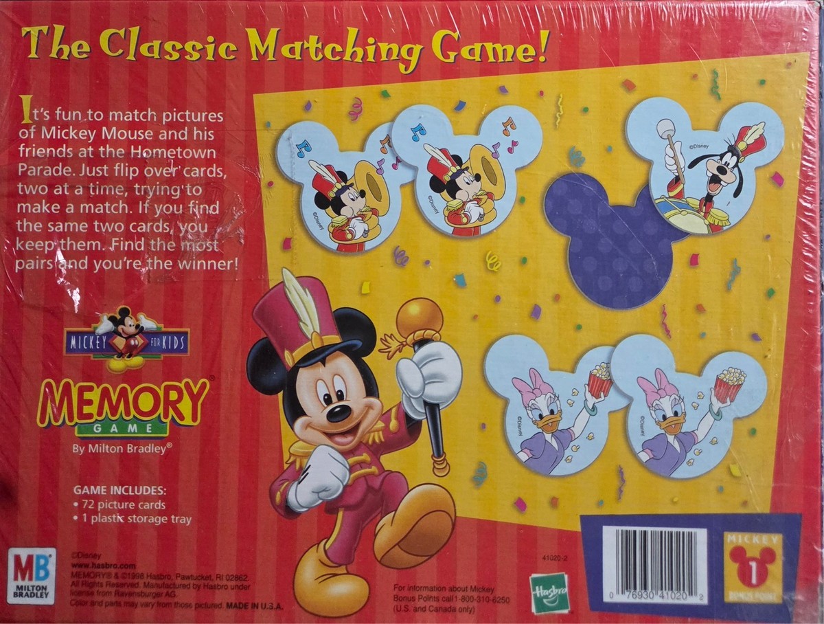 Memory Game The Disney Edition 2002 Milton Bradley for sale online